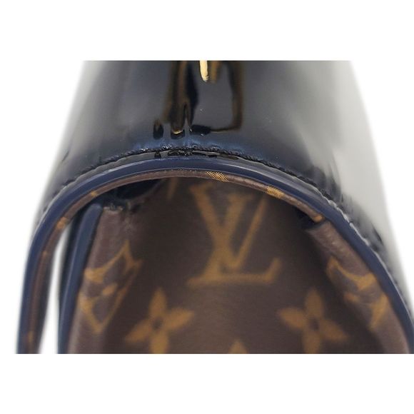 Louis Vuitton Monogram Vernis Cherry Wood PM Noir Black Handbag - Picture 7 of 16
